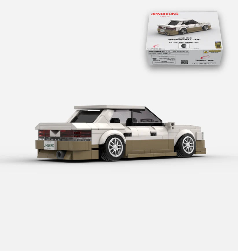 MARK II JZX100 Beige 2 Tone Brick Car Model