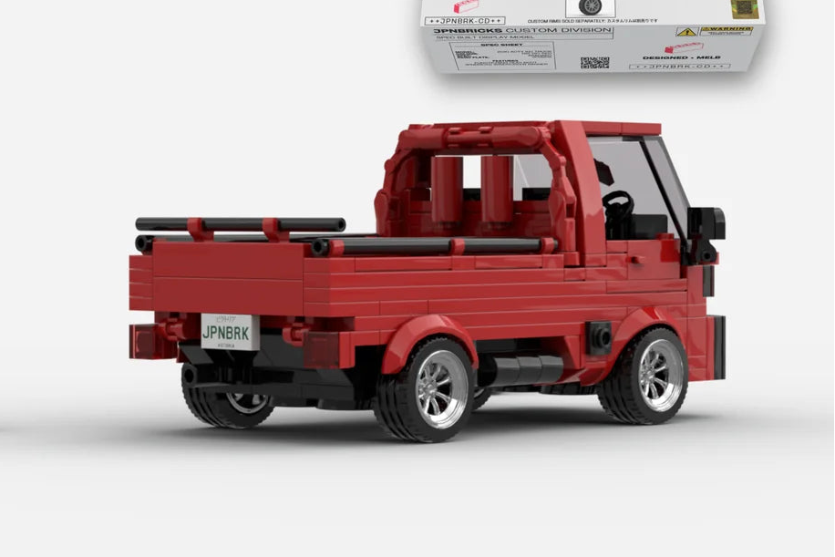 2010 Acty Kei Truck R81 Red Brick Car Model