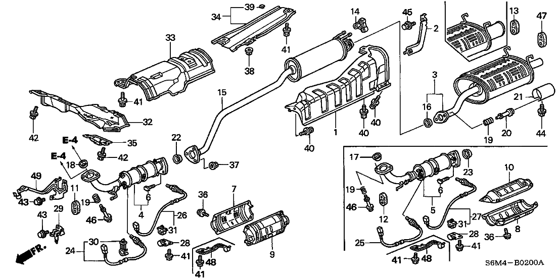 OEM Honda DC5 Type R 02-04 Primary O2 Sensor