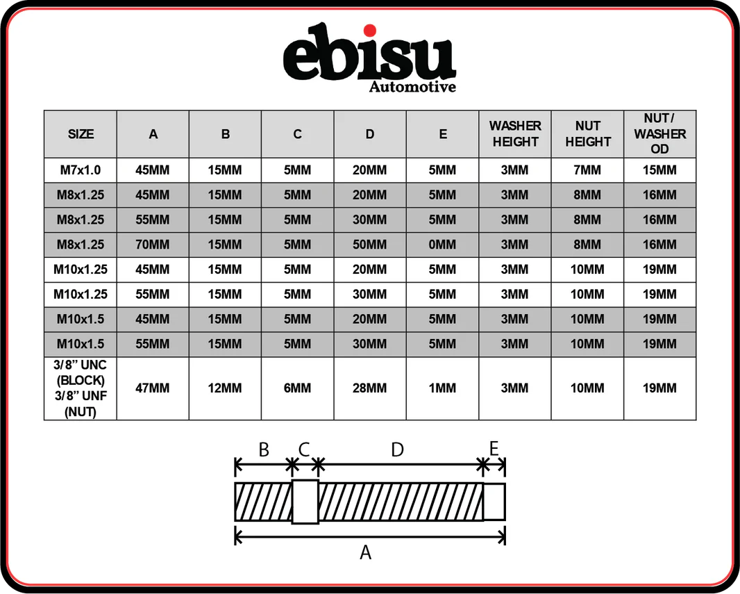 Titanium Manifold Stud - Individual