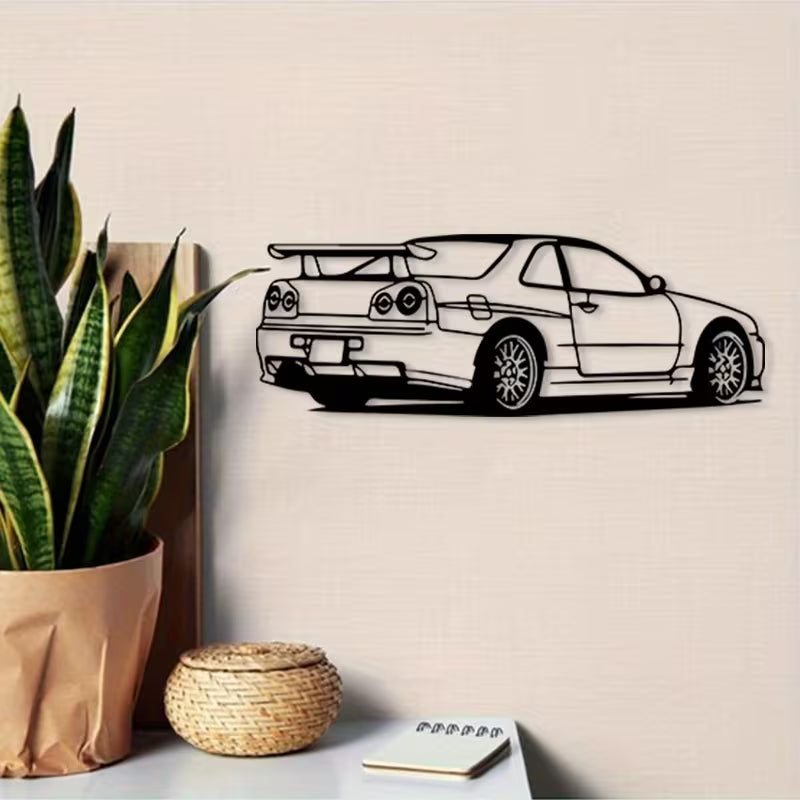 Skyline R34 GTR Metal Wall Art