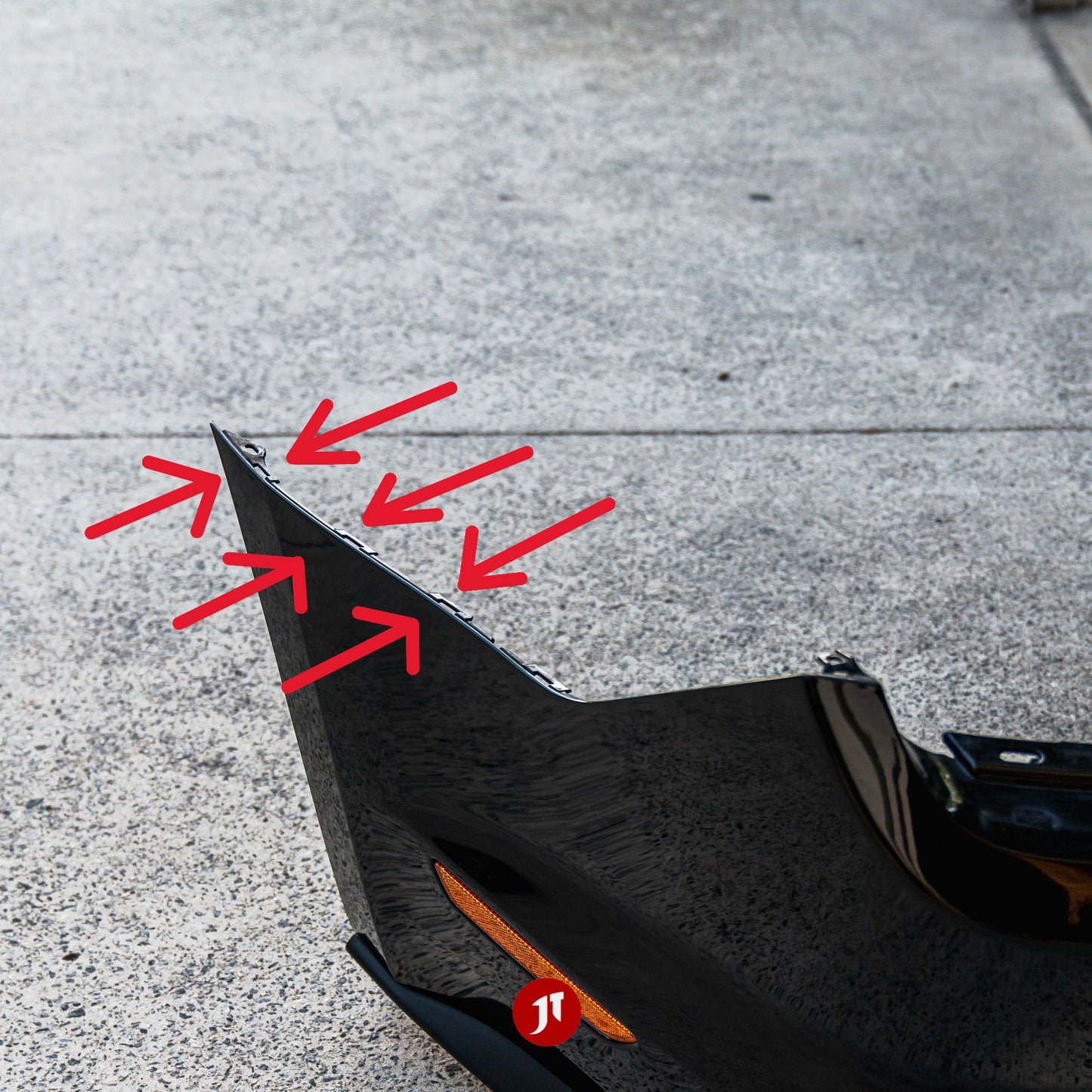 Ford Mustang 6th gen (S550 2015-2023) REAR Bumper Repair Plates - Pair