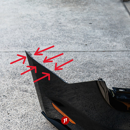 Ford Mustang 6th gen (S550 2015-2023) REAR Bumper Repair Plates - Pair