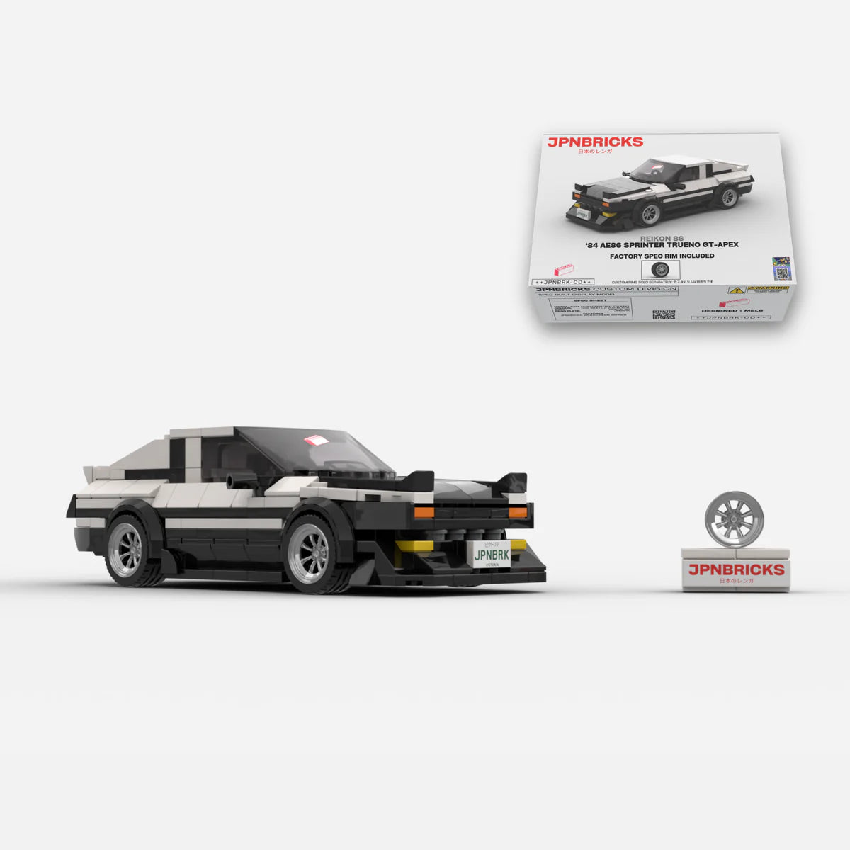 1984 AE86 Sprinter Trueno GT-Apex Brick Car Model