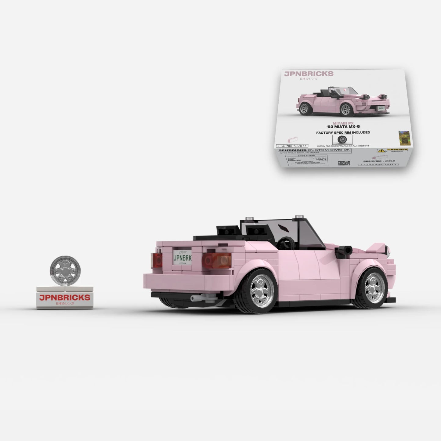 NA MX5 Brick Car Model - PINK