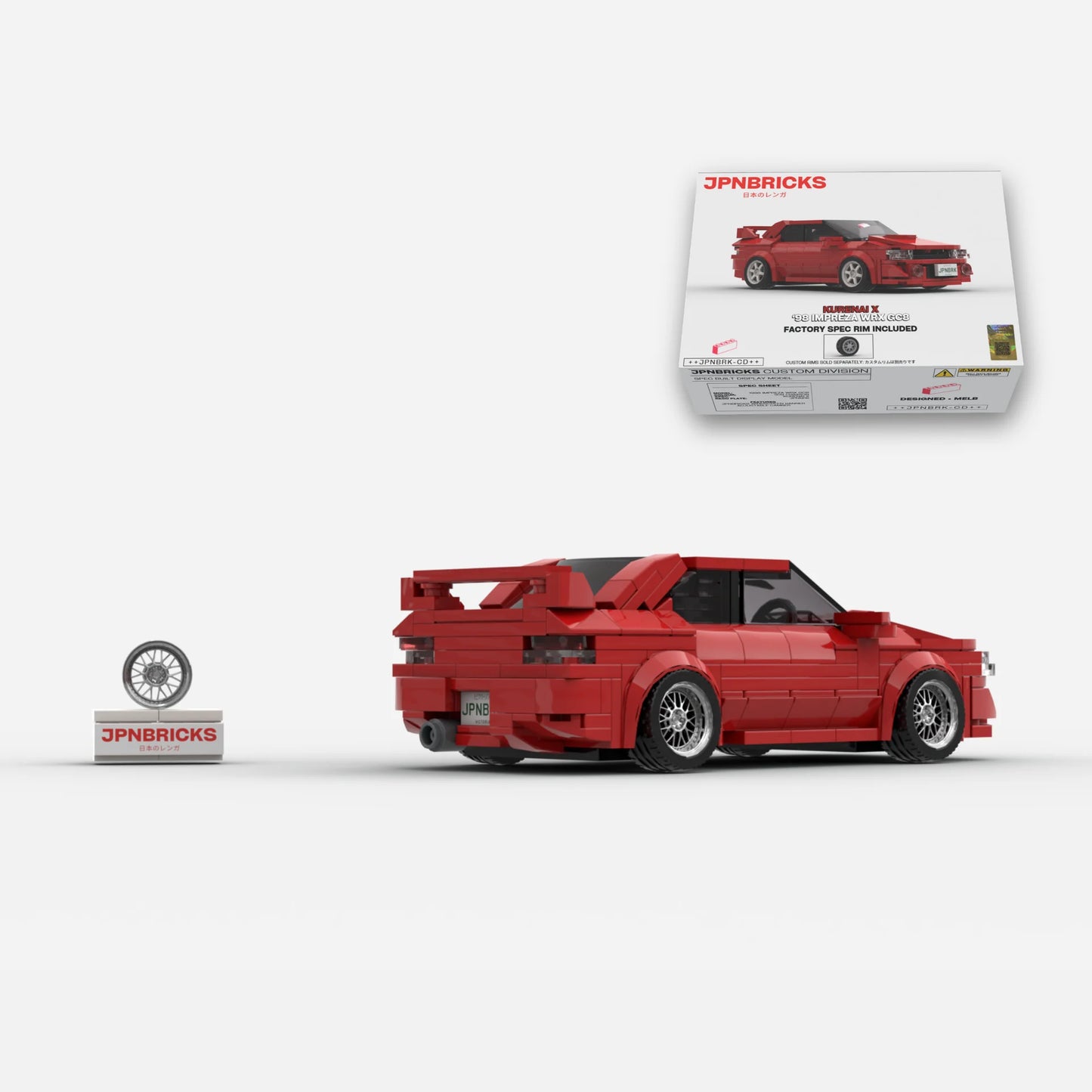 1998 Impreza WRX GC8 Brick Car Model