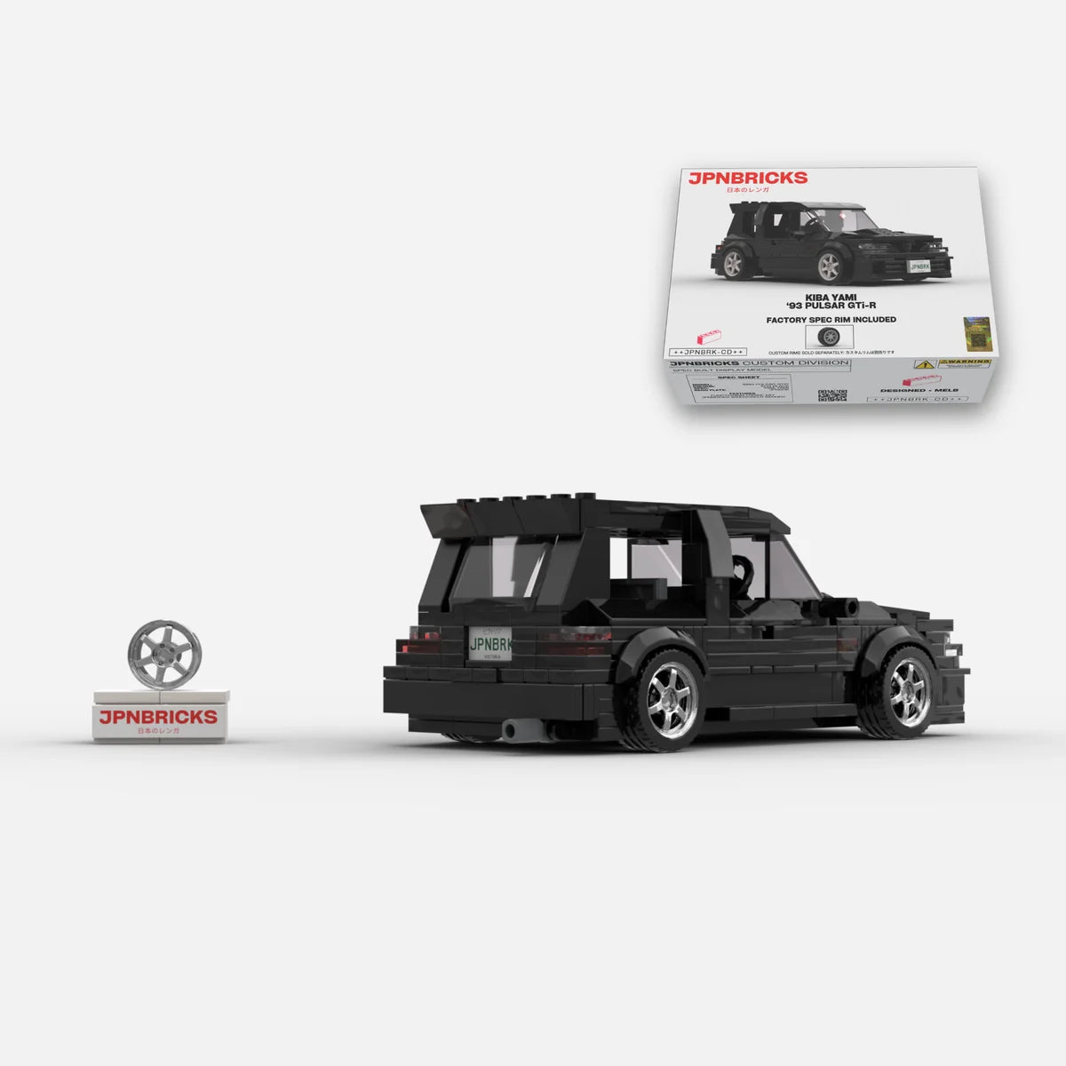 1993 Pulsar GTi-R KH3 Black Brick Car Model