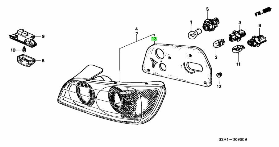 OEM Honda S2000 AP1 Tail Light Gaskets