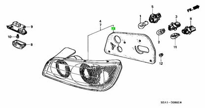 OEM Honda S2000 AP1 Tail Light Gaskets