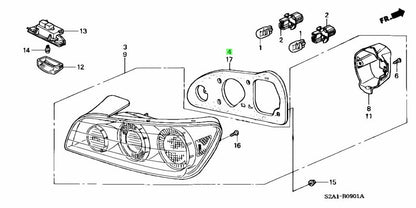 OEM Honda S2000 AP2 Tail Light Gaskets