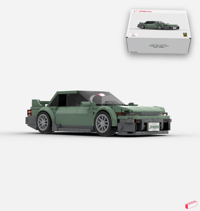 Silvia S13 Seafoam 2 Tone Brick Car Model
