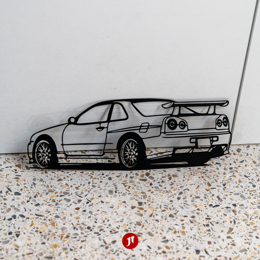 Skyline R34 GTR Metal Wall Art