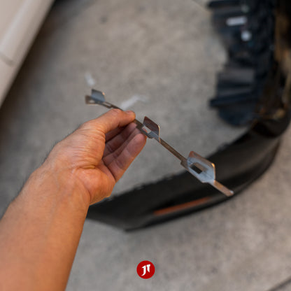 Ford Mustang 6th gen (S550 2015-2023) REAR Bumper Repair Plates - Pair