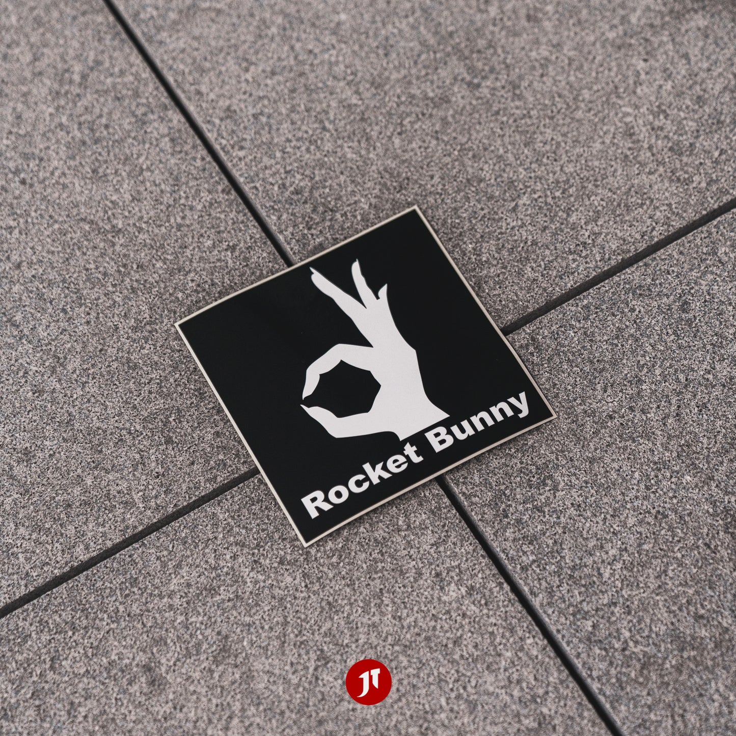 Official Rocket Bunny Decal 140mm x 140mm - Black
