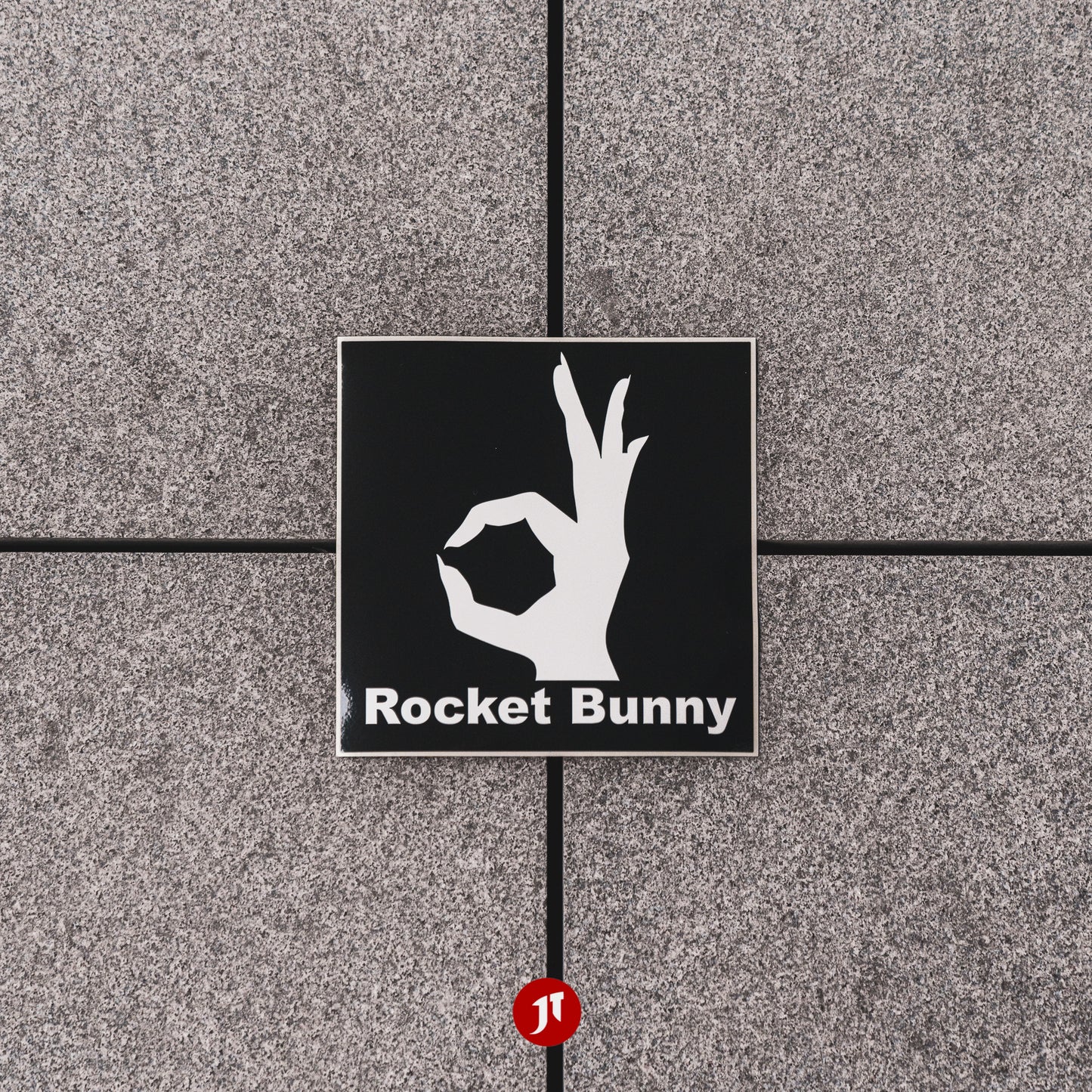 Official Rocket Bunny Decal 140mm x 140mm - Black
