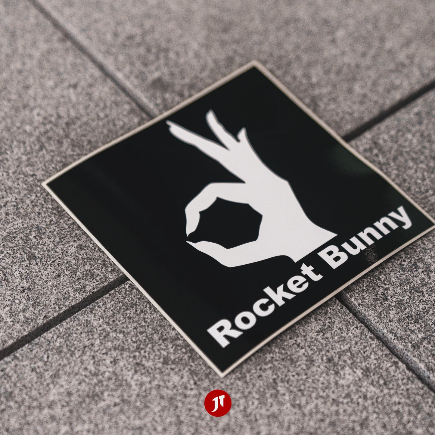 Official Rocket Bunny Decal 140mm x 140mm - Black