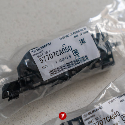 Genuine Subaru Front Bumper Side Retainer bracket, Left and Right (57707CA050 and 57707CA040  )