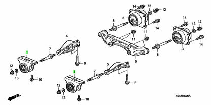 OEM Honda S2000 AP1/2 Rear Differential Mount Front Side