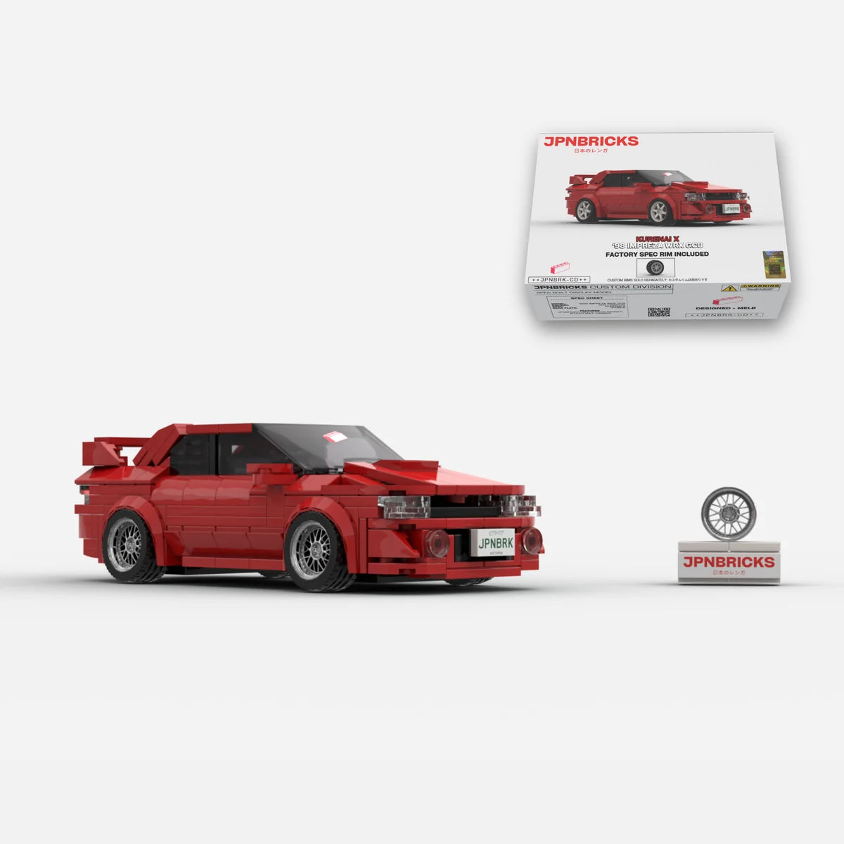 1998 Impreza WRX GC8 Brick Car Model