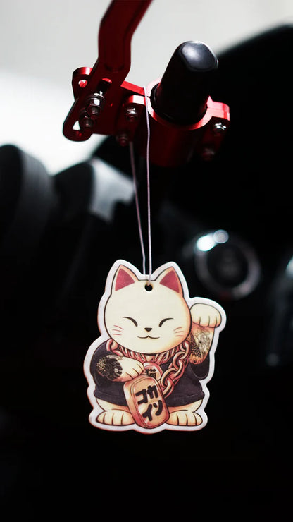 "Mascot" Maneki Neko Air Freshener - Watermelon Strawberry Scent