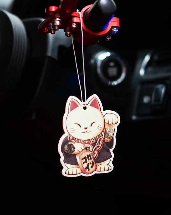 "Mascot" Maneki Neko Air Freshener - Watermelon Strawberry Scent