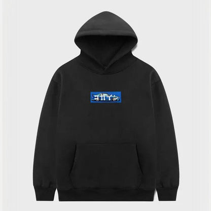 "R34" Blue Patch Hoodie