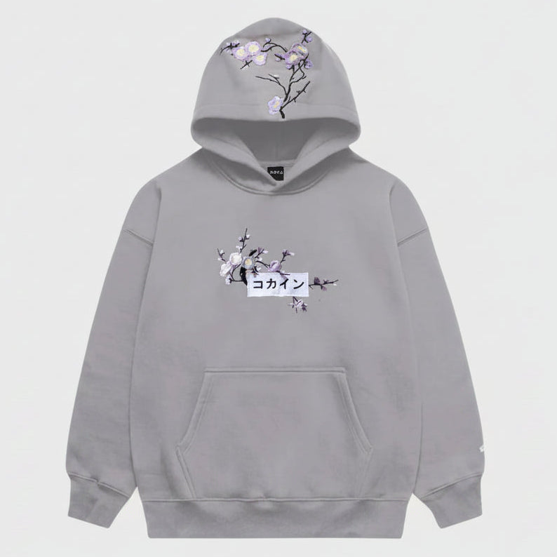 Nardo Grey / Purple & Yellow Blossom //// Hoodie