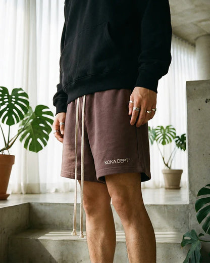 Premium Logo Shorts // MOCHA
