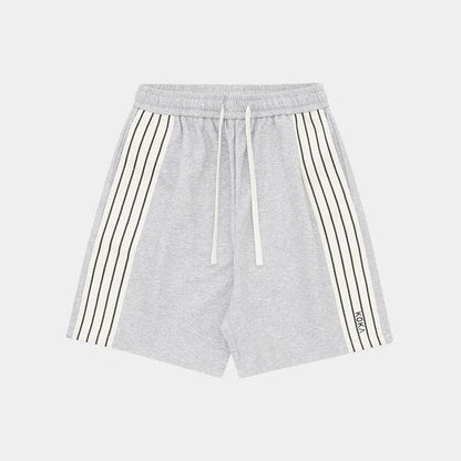 Premium Stripe Shorts // GREY