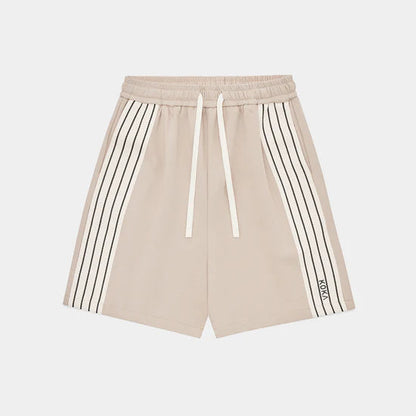Premium Stripe Shorts // LATTE