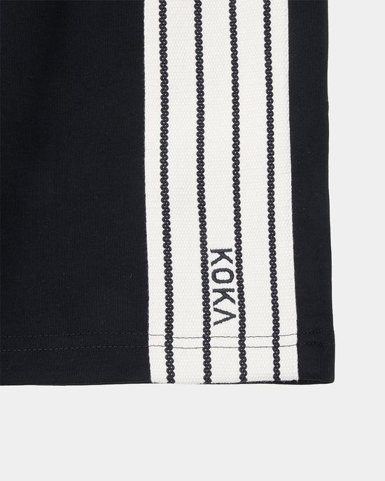 Premium Stripe Shorts // BLACK