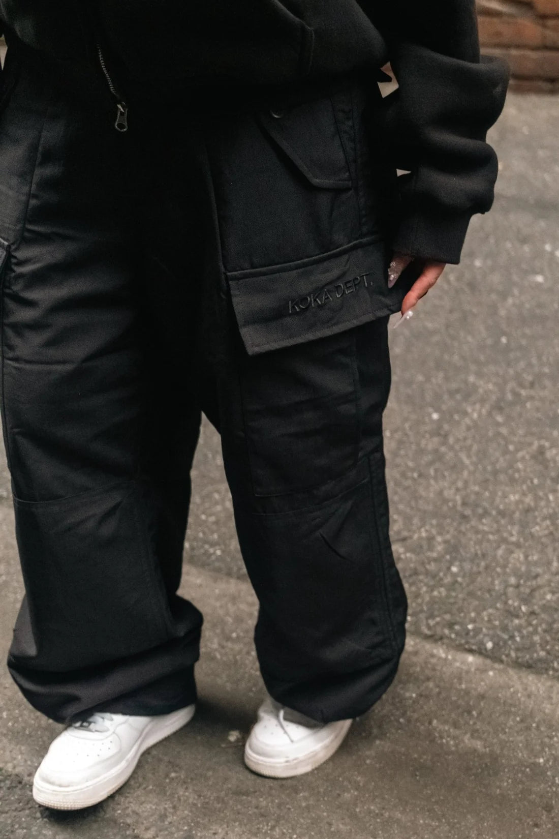 Pit Crew Cargo Pants - Black