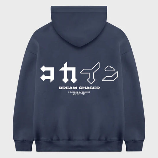 "Dream Chaser" Hoodie // Navy Denim