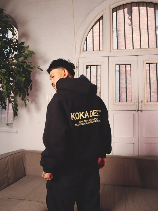 Core Zip Up Hoodie - Black