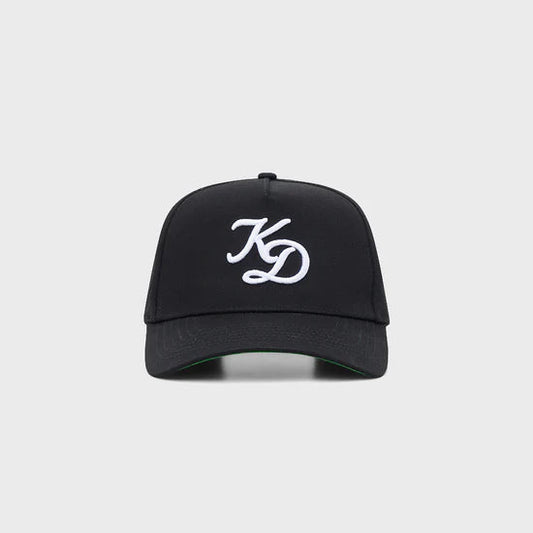 "KD" A-Frame Hat - Cream/Black