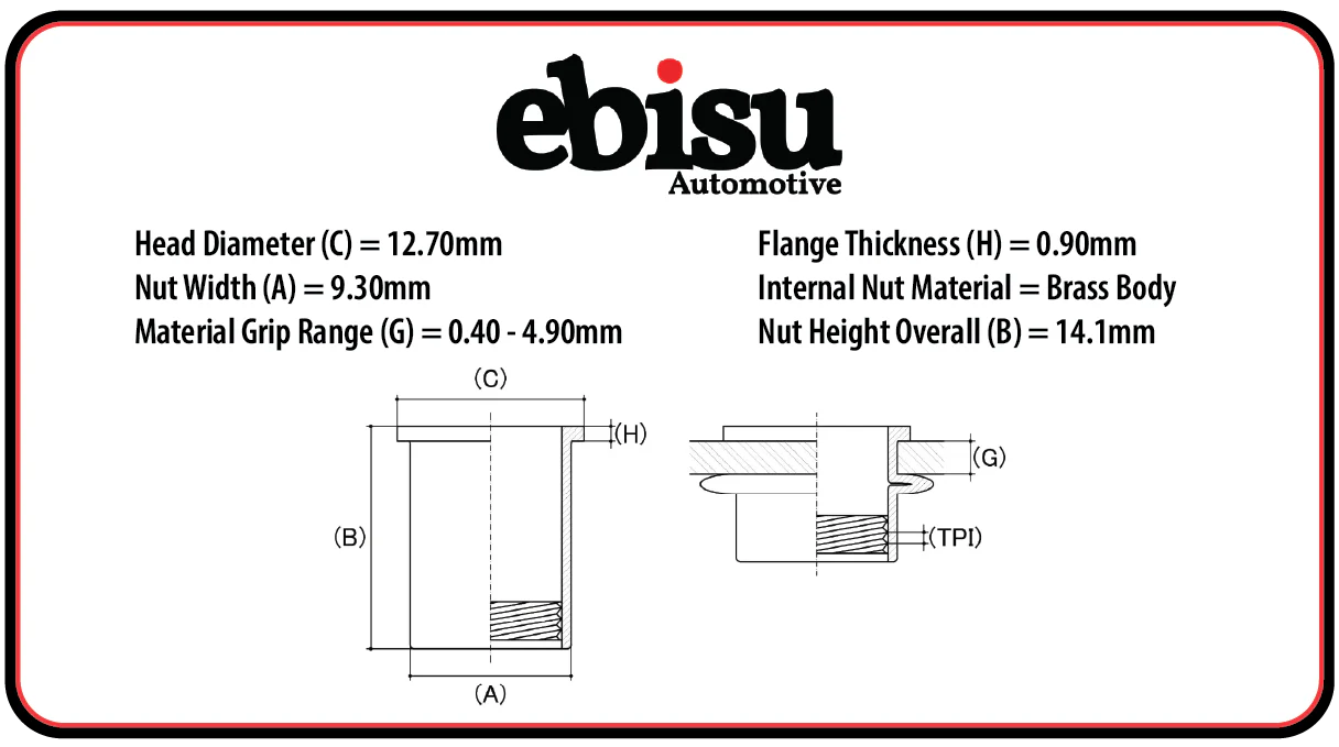 Wide Body Bolt Kits M6 - Universal