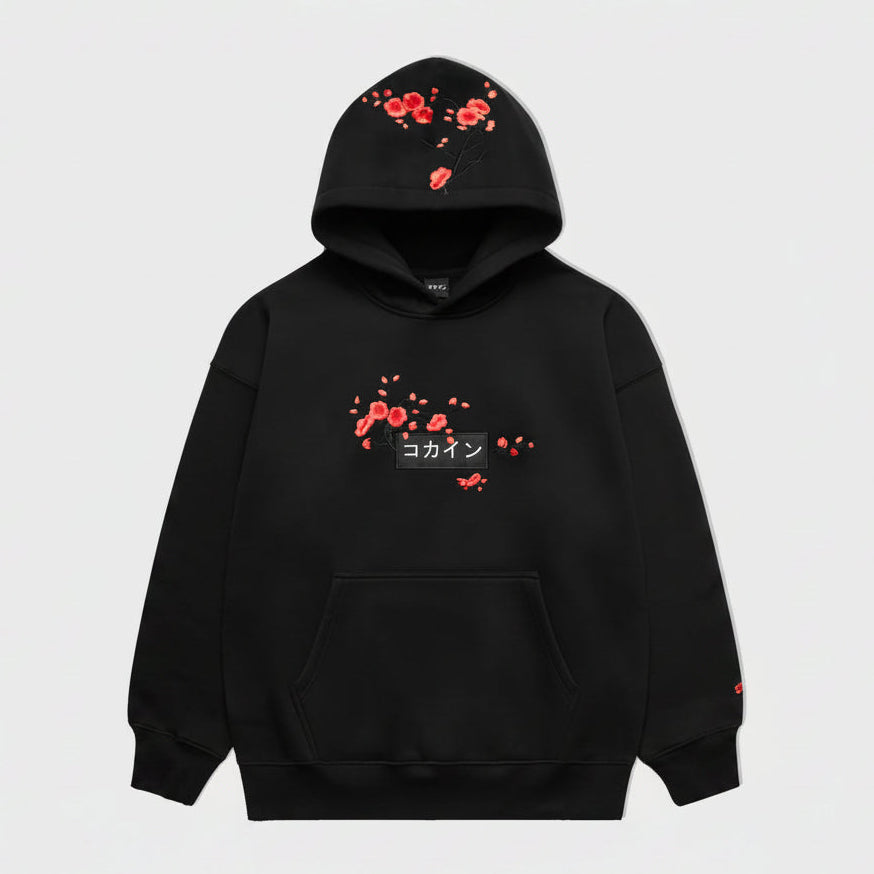 Black / Red Blossom V2 //// Hoodie