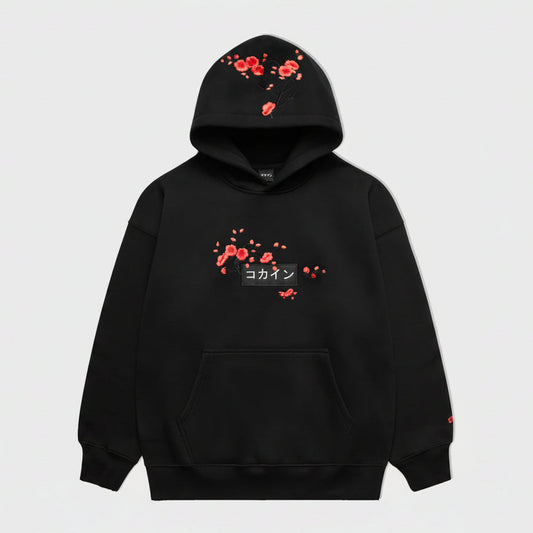 Black / Red Blossom V2 //// Hoodie