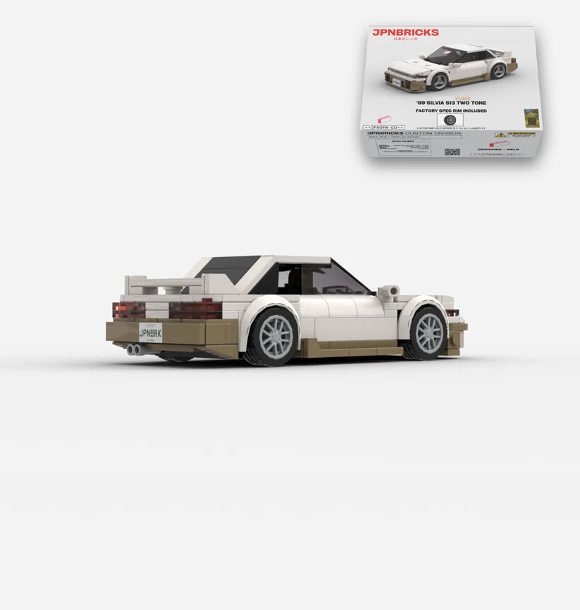 Silvia S13 Beige 2 Tone Brick Car Model