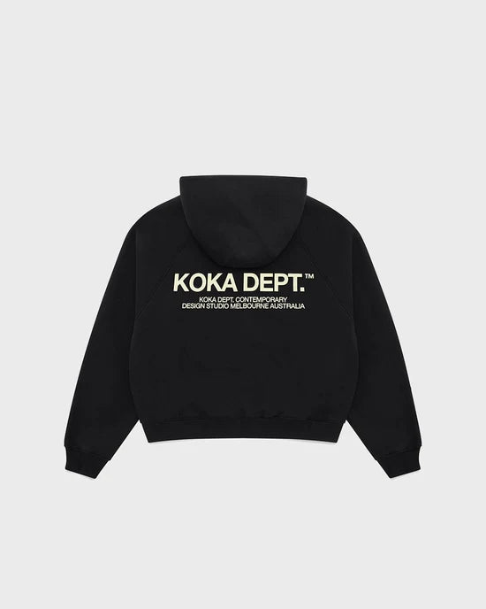 Core Zip Up Hoodie - Black
