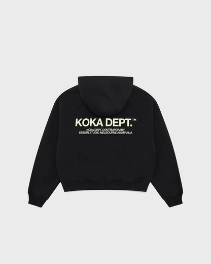 Core Zip Up Hoodie - Black
