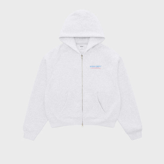 Core Zip Up Hoodie - Grey